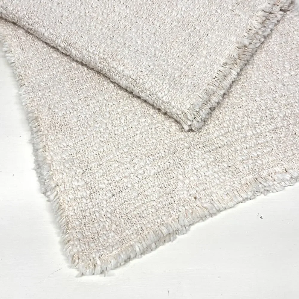 Shabby Chic Cream Table Runner Frayed Edges